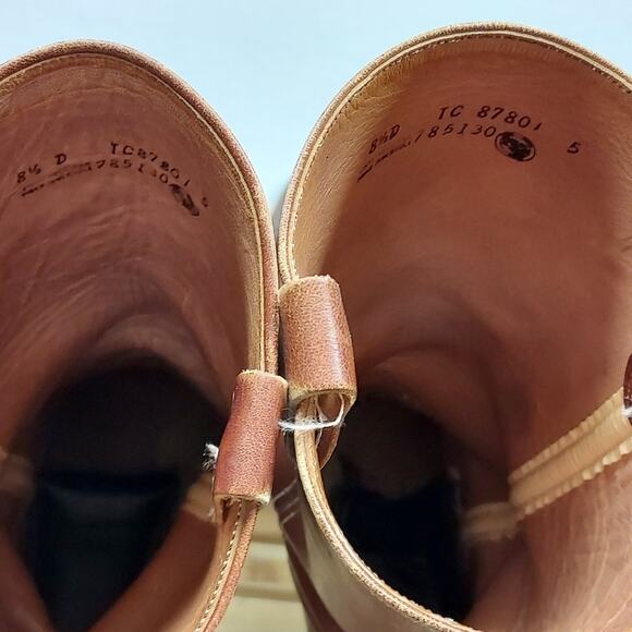 Vintage Levi's Mens Orange Tag | Brown | Leather Cowboy Boots Size 8.5D - Picture 9 of 12